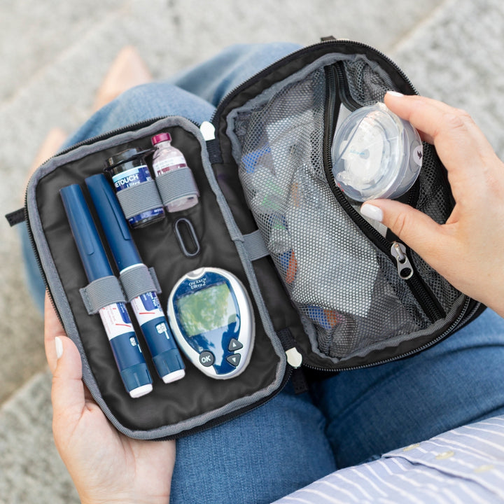 Diabetes Nylon Belt Bag- Onyx