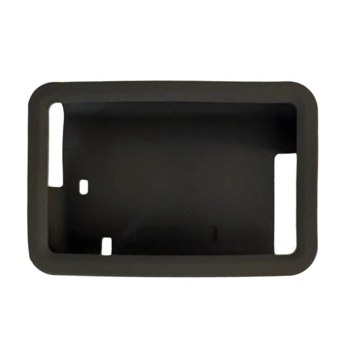 The front of the black Tandem t:slim Gel Skin with raised corners to protect pump against scratches and damage from drops.