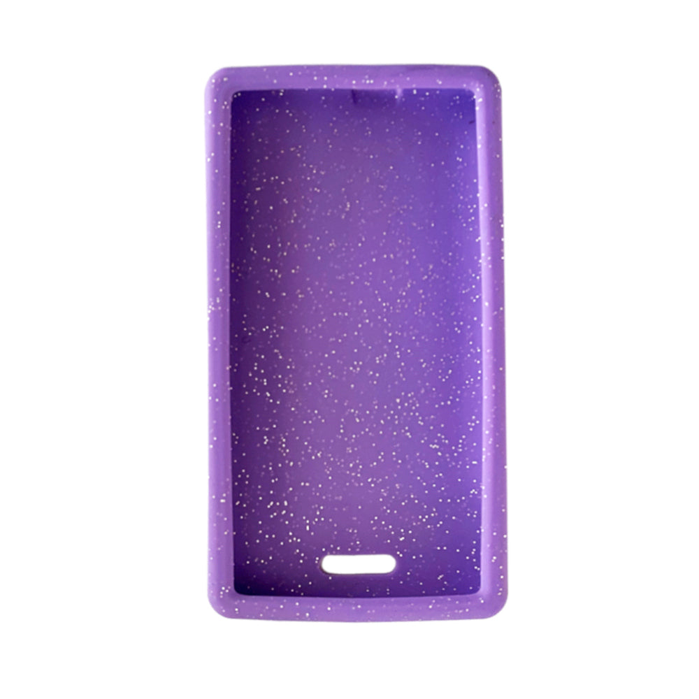 Sugar Medical Omnipod Dash purple glitter protective silicone gel skin.