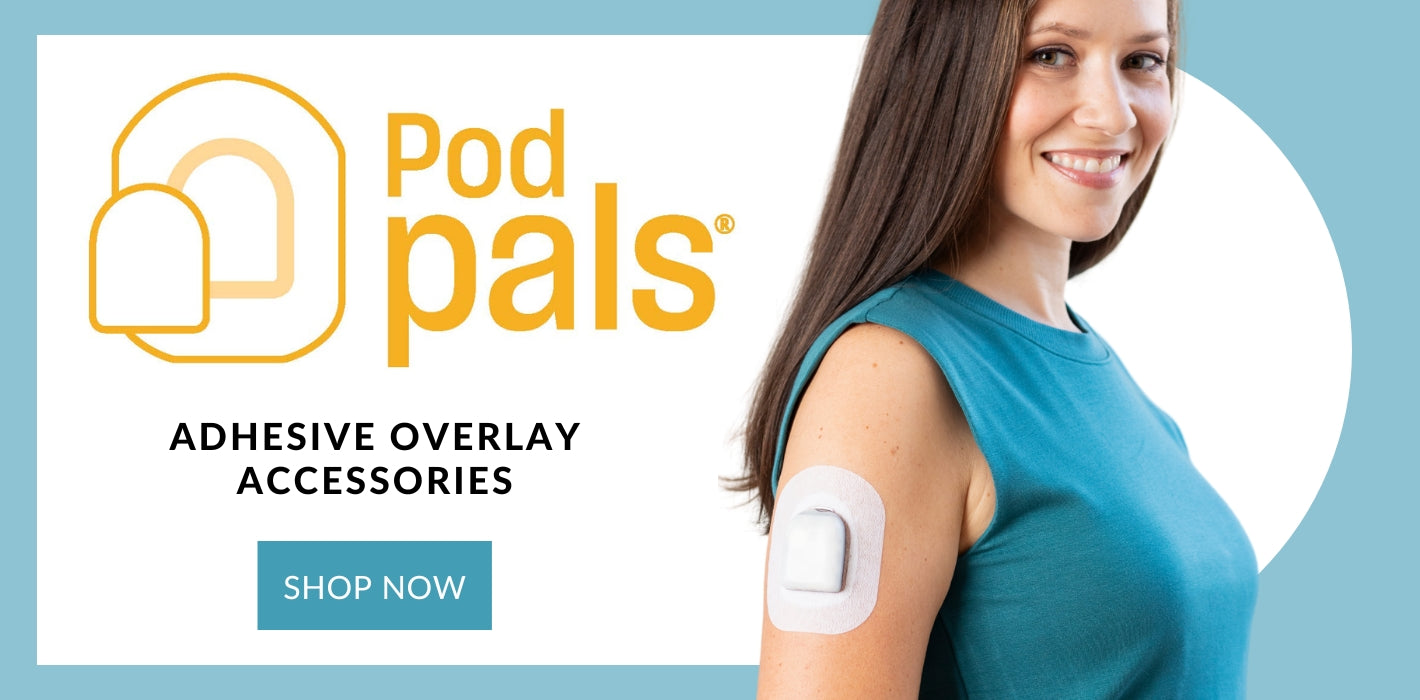 PodPals® are adhesive overlay accessories designed by the makers of Omnipod can be worn with the Pod for extra support during life’s many activities.