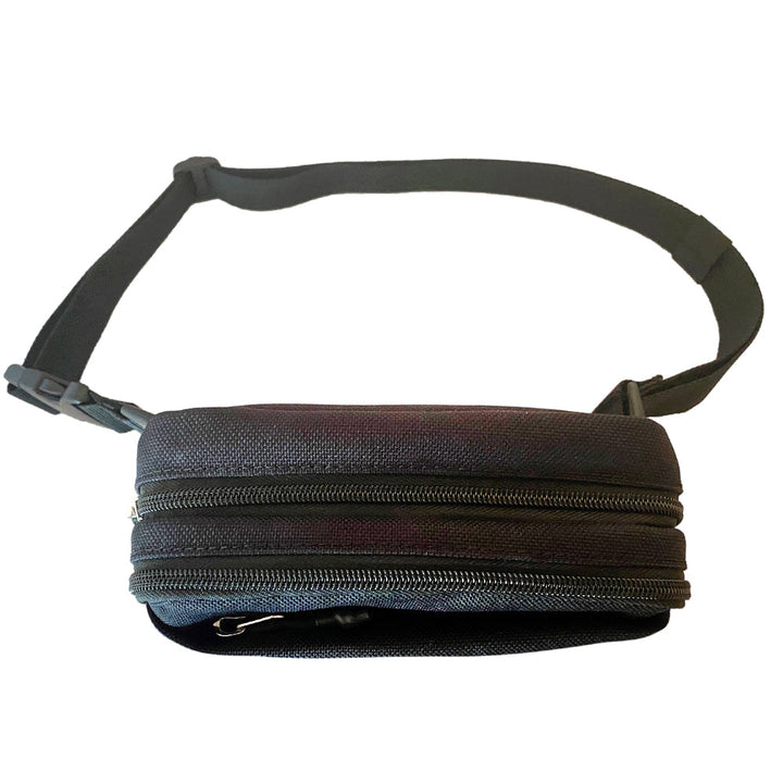 Diabetes Insulated Convertible Belt in black print strap to wear around your waist or crossbody.