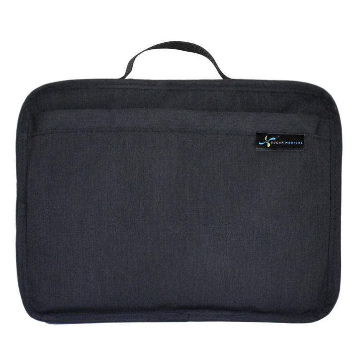 Stay organized with our Diabetes Insulated Travel Bag in black by keeping diabetic supplies together and easily visible while traveling.