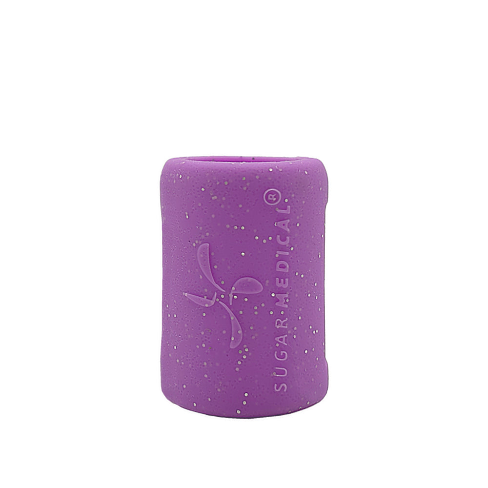 Insulin Vial Protective Silicone Sleeve- Purple Glitter