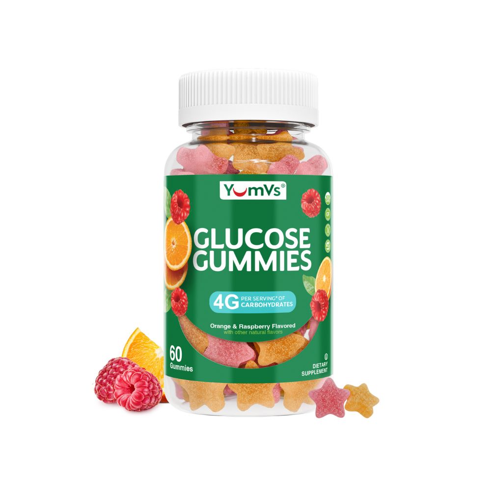 Glucose Supplement YumV's™ 60 per Bottle Gummy Assorted Flavors