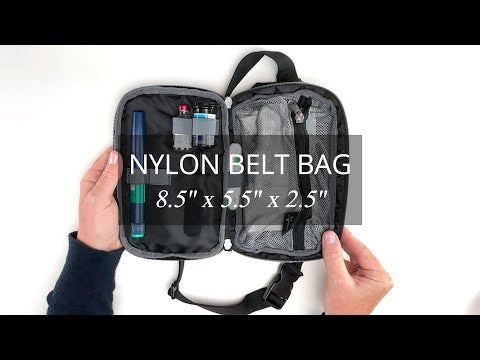 Video on how to set up your diabetes supplies in the Sugar Medical Nylon Belt bag.