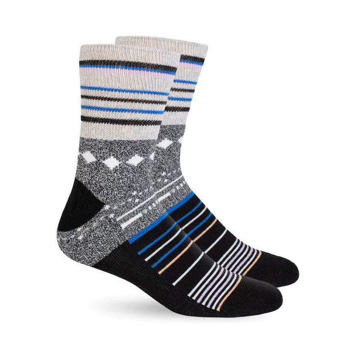 A pair of Dr. Segal's Premium Diabetic Socks in Black Stars.