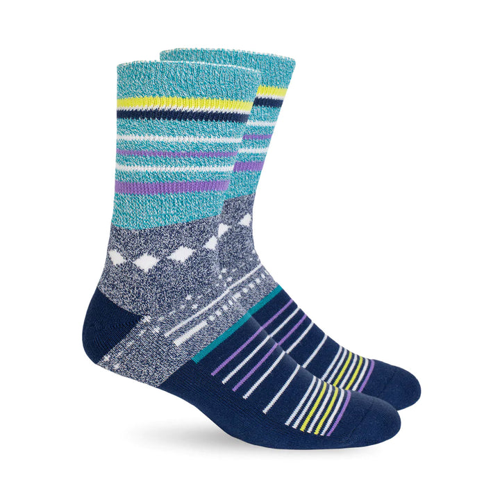 A pair of Dr. Segal's Premium Diabetic Socks in Blue Stars.