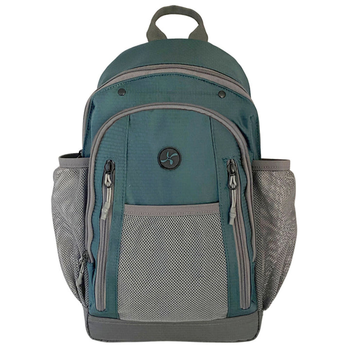 Sugar Medical Diabetes Insulated Sling Backpack in green insulated compact design with loops and pockets to organize your diabetic supplies.
