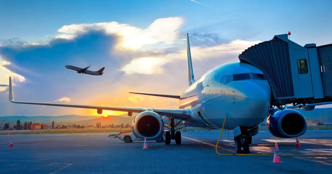 Plane on runway at airport 