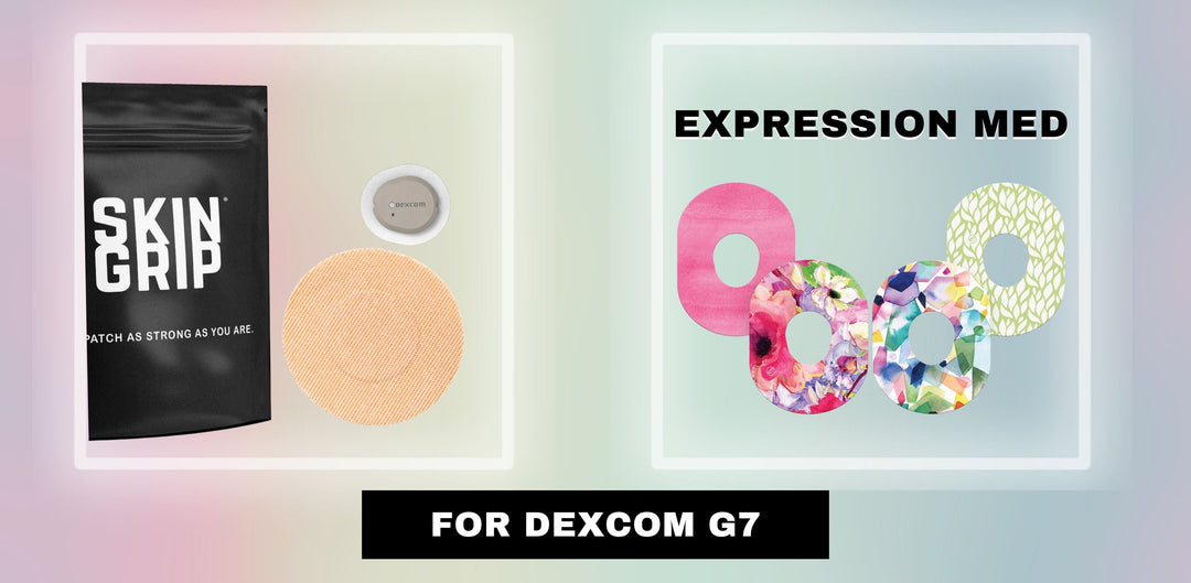 ExpreesionMed and Skin Grip g7 tapes to secure dexcom. 