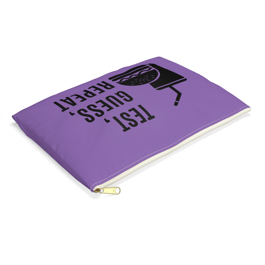 Test, Guess, Repeat Diabetes Accessory Pouch- Purple