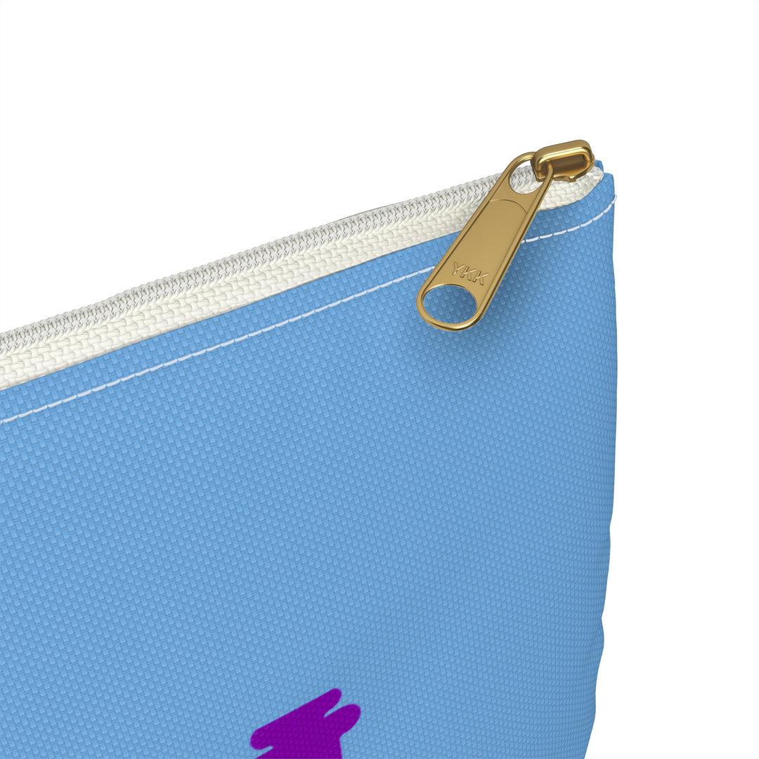 Peace, Love & Insulin Diabetes Accessory Pouch- Light Blue