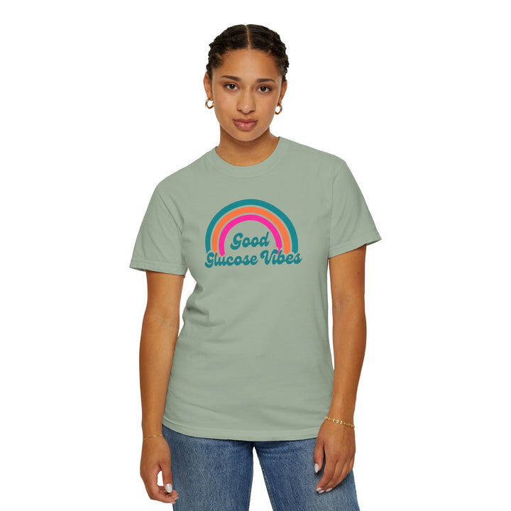 Unisex Garment-Dyed T-shirt- Good Glucose Vibes