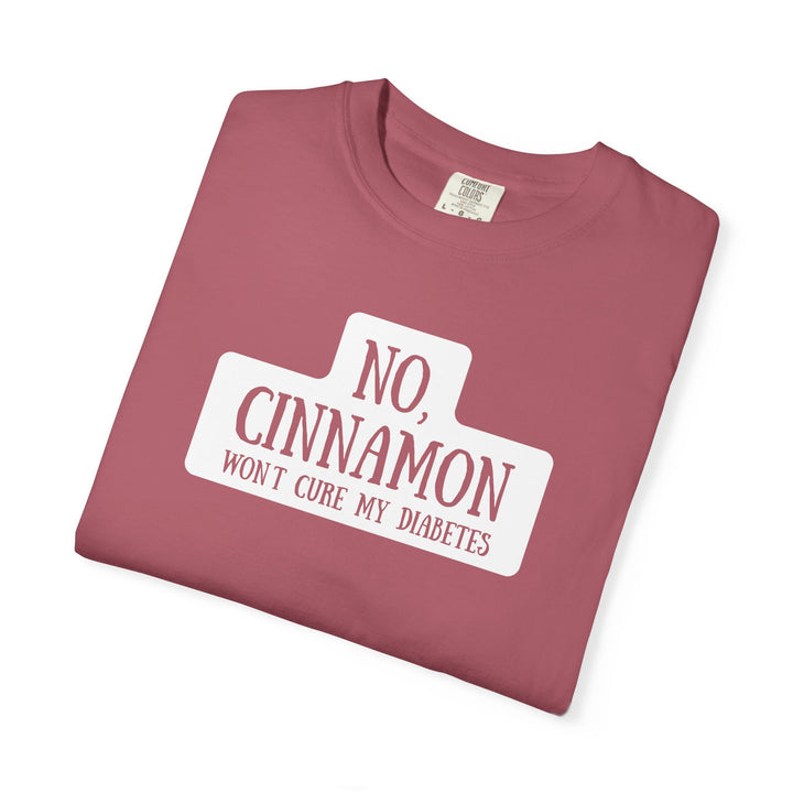 Unisex Garment-Dyed T-shirt- No, Cinnamon Won't Cure My Diabetes