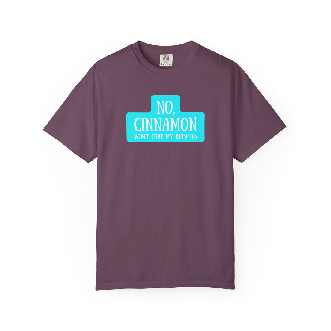 Unisex Garment-Dyed T-shirt- No, Cinnamon Won't Cure My Diabetes