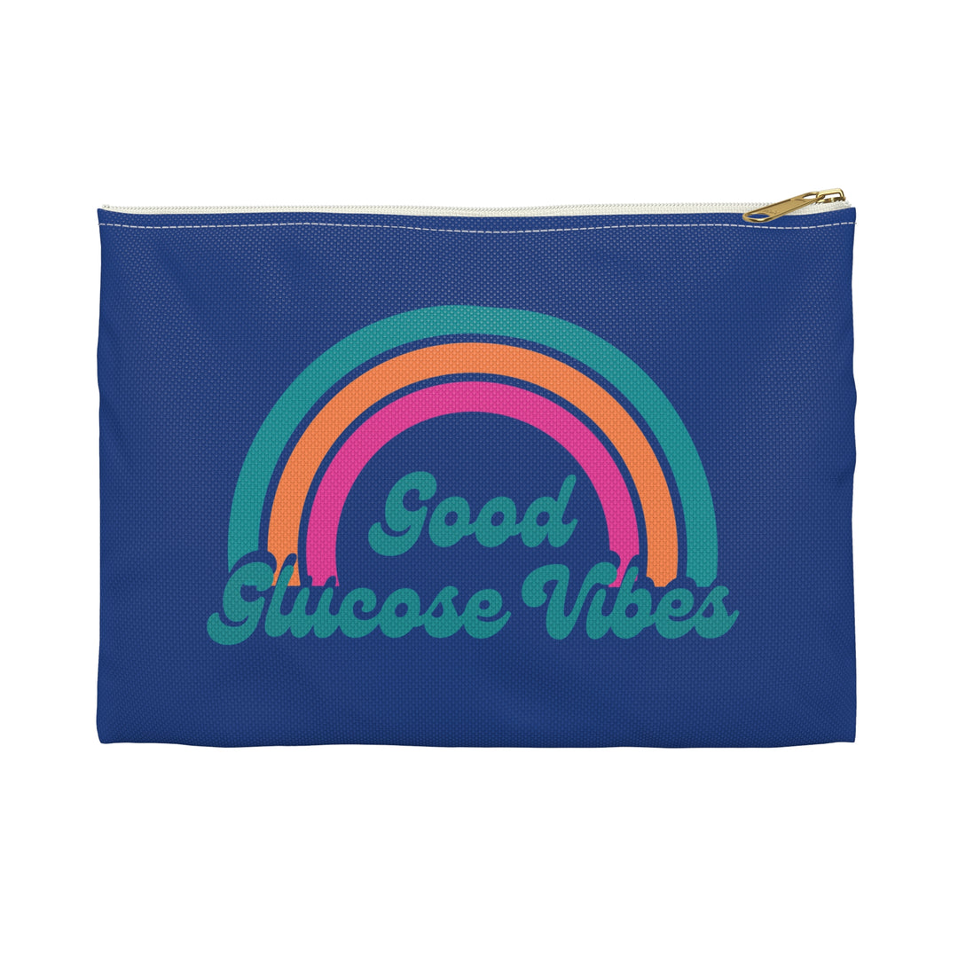 Good Glucose Vibes Diabetes Accessory Pouch- Blue