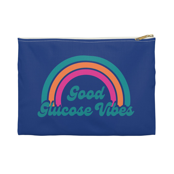 Good Glucose Vibes Diabetes Accessory Pouch- Blue