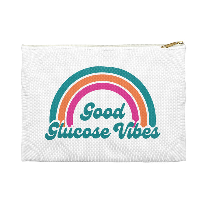 Good Glucose Vibes Diabetes Accessory Pouch- White