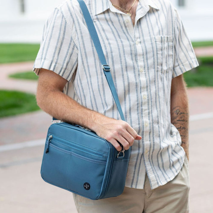 Diabetes Insulated Travel Bag- Steel Blue