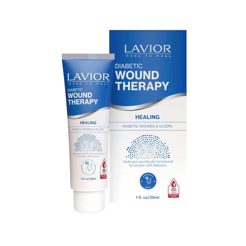 Lavior Diabetic Wound Therapy packaging on a white background
