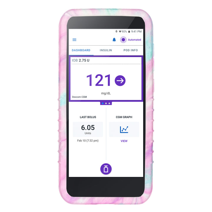 Omnipod® 5 Case with Dexcom G7 Cutout- Pink Cloud