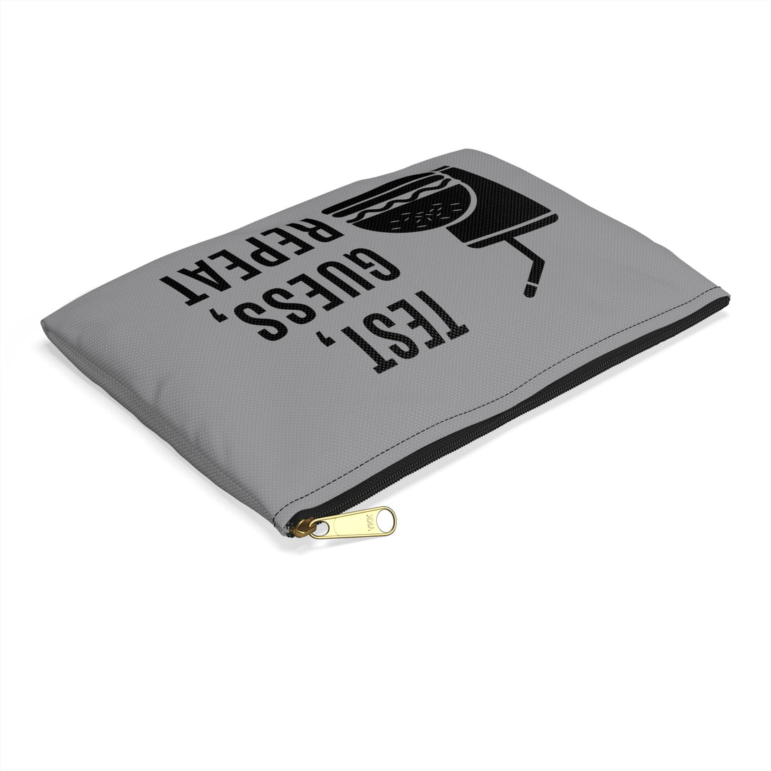 Test, Guess, Repeat Diabetes Accessory Pouch- Grey