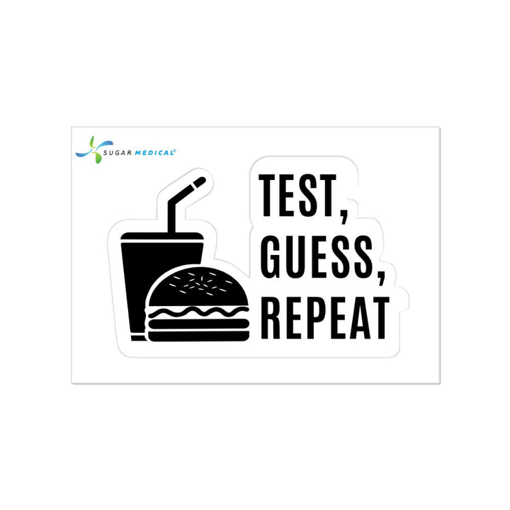 Diabetes Stickers - Test, Guess, Repeat