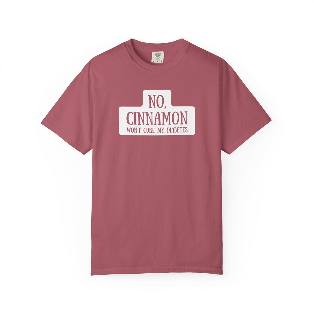 Unisex Garment-Dyed T-shirt- No, Cinnamon Won't Cure My Diabetes