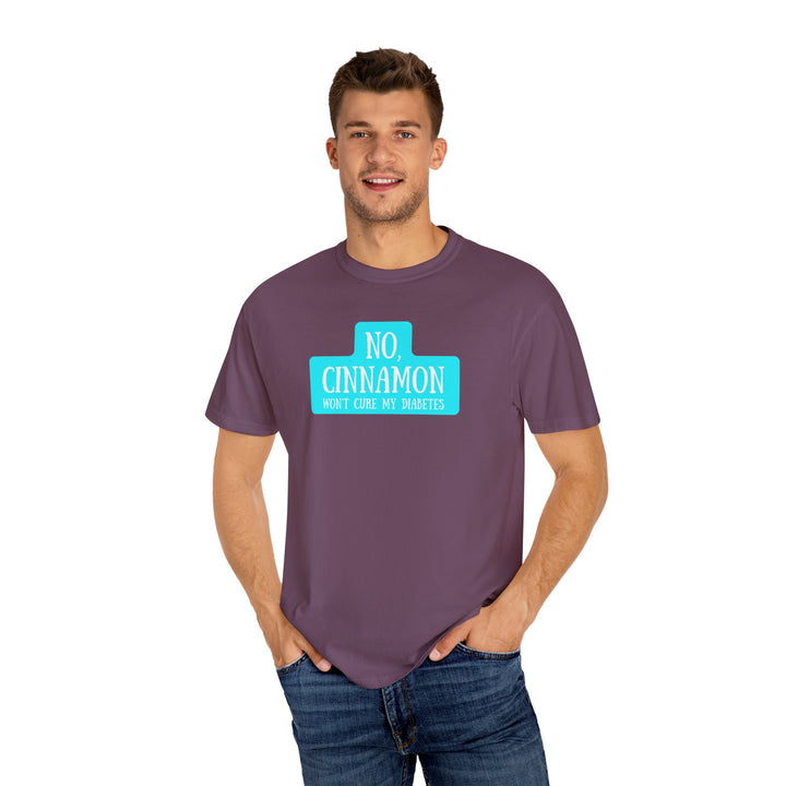 Unisex Garment-Dyed T-shirt- No, Cinnamon Won't Cure My Diabetes