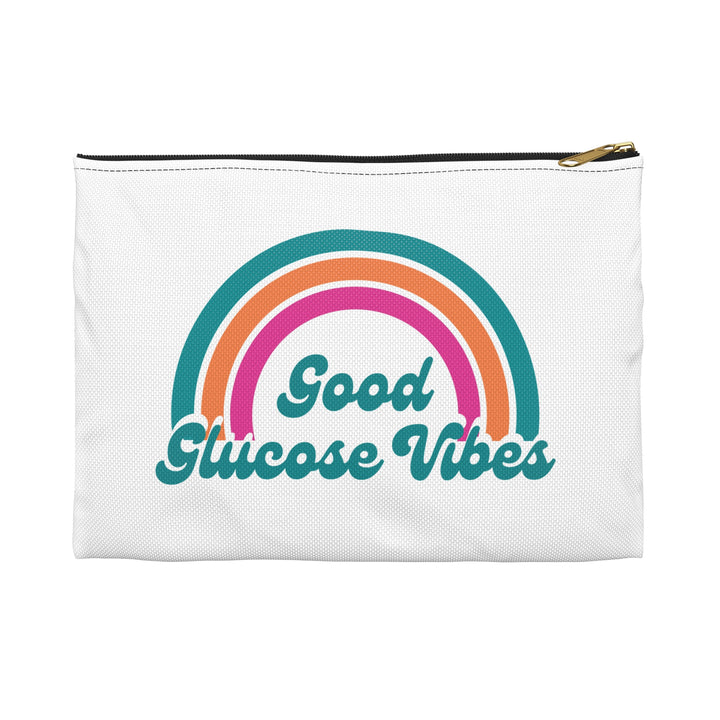 Good Glucose Vibes Diabetes Accessory Pouch- White