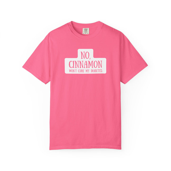 Unisex Garment-Dyed T-shirt- No, Cinnamon Won't Cure My Diabetes