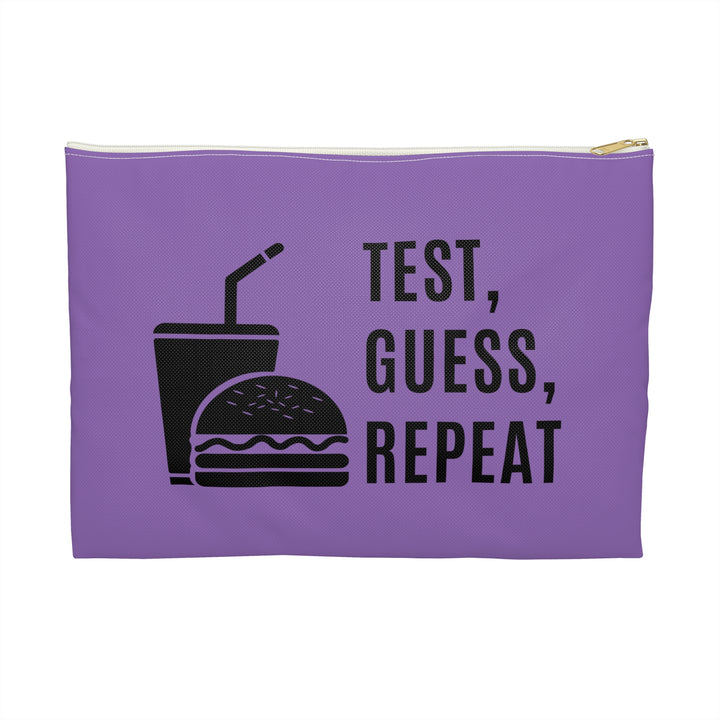 Test, Guess, Repeat Diabetes Accessory Pouch- Purple