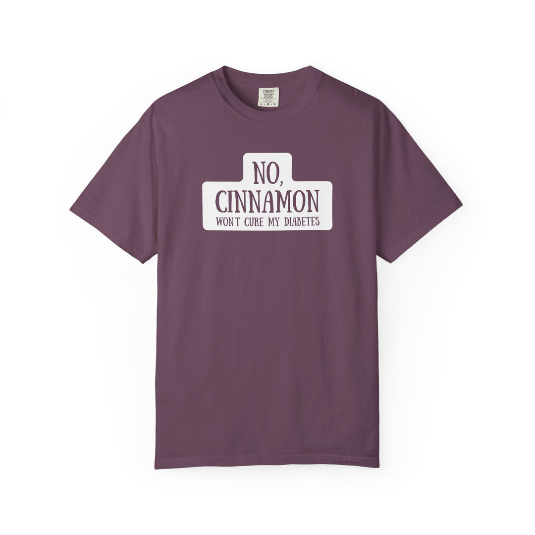 Unisex Garment-Dyed T-shirt- No, Cinnamon Won't Cure My Diabetes