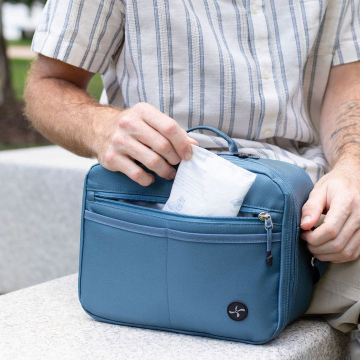 Diabetes Insulated Travel Bag- Steel Blue