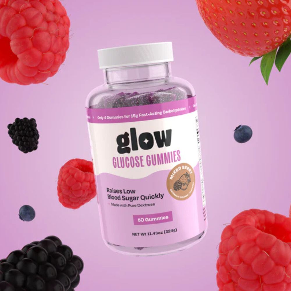 Glow Glucose 60-Count Bottle - Mixed Berry