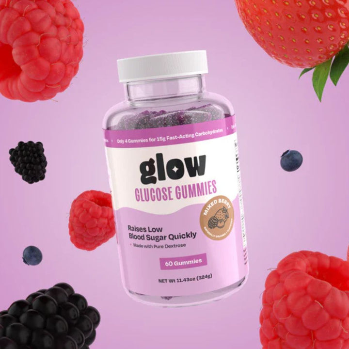 Glow Glucose 60-Count Bottle - Mixed Berry