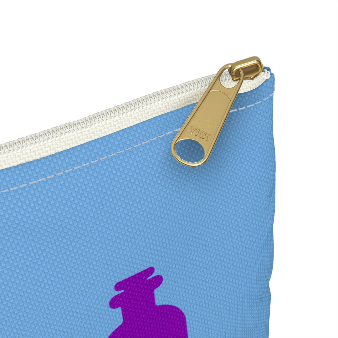 Peace, Love & Insulin Diabetes Accessory Pouch- Light Blue