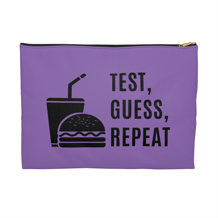 Test, Guess, Repeat Diabetes Accessory Pouch- Purple