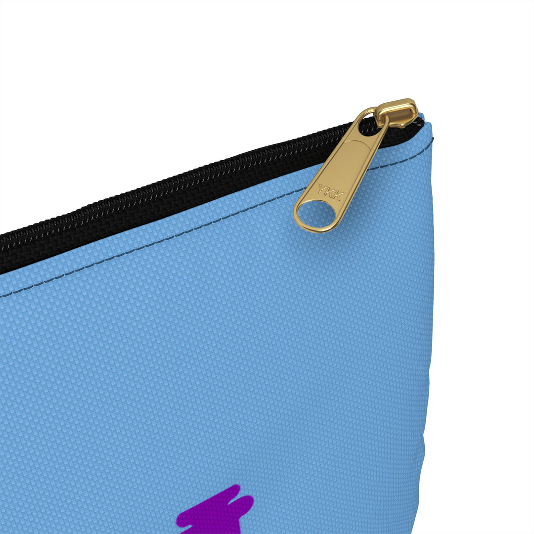 Peace, Love & Insulin Diabetes Accessory Pouch- Light Blue
