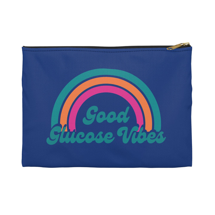 Good Glucose Vibes Diabetes Accessory Pouch- Blue
