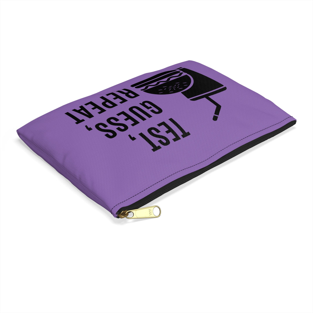 Test, Guess, Repeat Diabetes Accessory Pouch- Purple