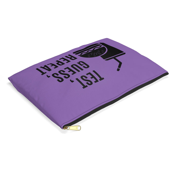 Test, Guess, Repeat Diabetes Accessory Pouch- Purple