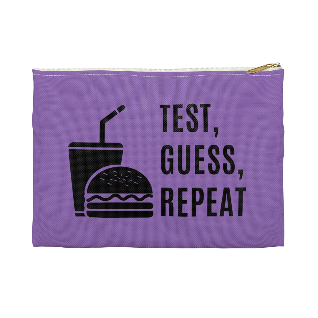 Test, Guess, Repeat Diabetes Accessory Pouch- Purple