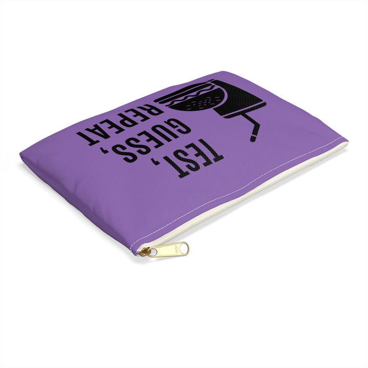 Test, Guess, Repeat Diabetes Accessory Pouch- Purple