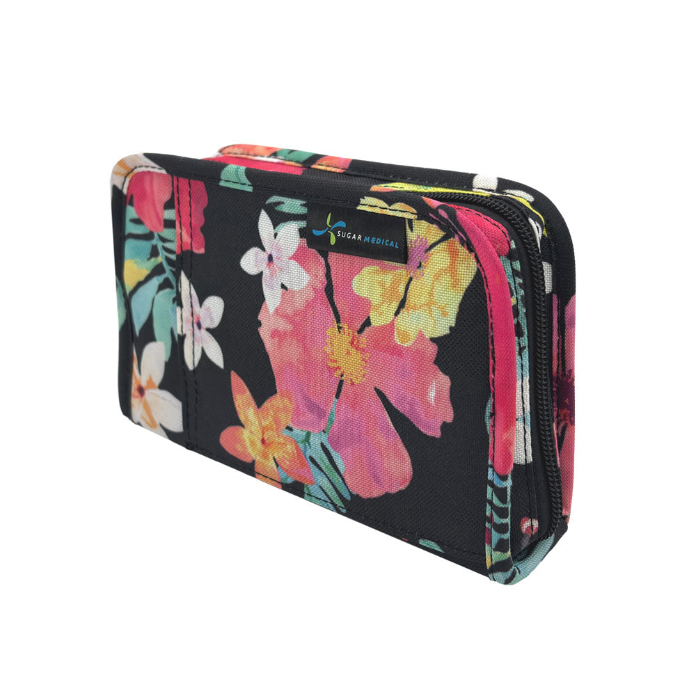 Side of the Sugar Medical Diabetes Supply Case II aloha design.