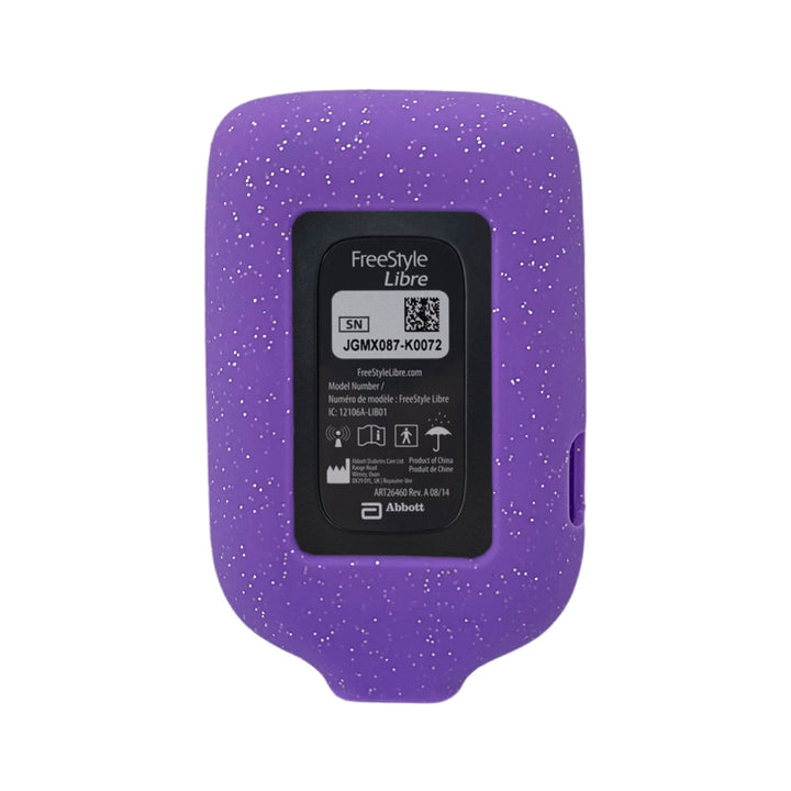 Freestyle Libre Gel Skin - Purple Glitter-  Final Sale