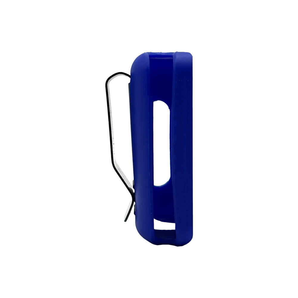 Blue Tandem Mobi EZ-To-Charge Clip standing straight up. 