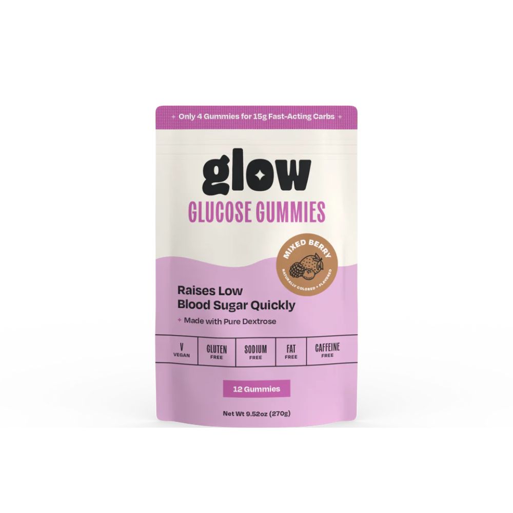 Glow Glucose Gummies Packs (6 packs of 12)- Mixed Berry