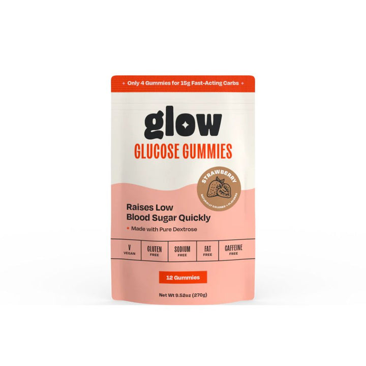Glow Glucose Gummies Packs (6 packs of 12)- Strawberry