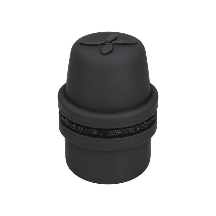 Black Libre 3 Travel Protective case with a zipper on a white background